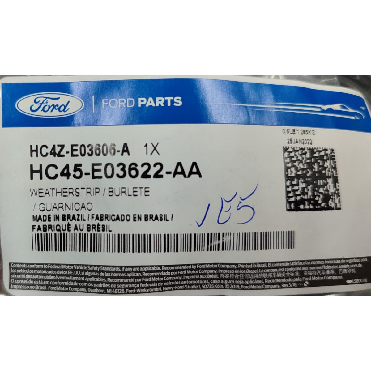 Guarnição Superior Para-Brisa Ford Cargo Original