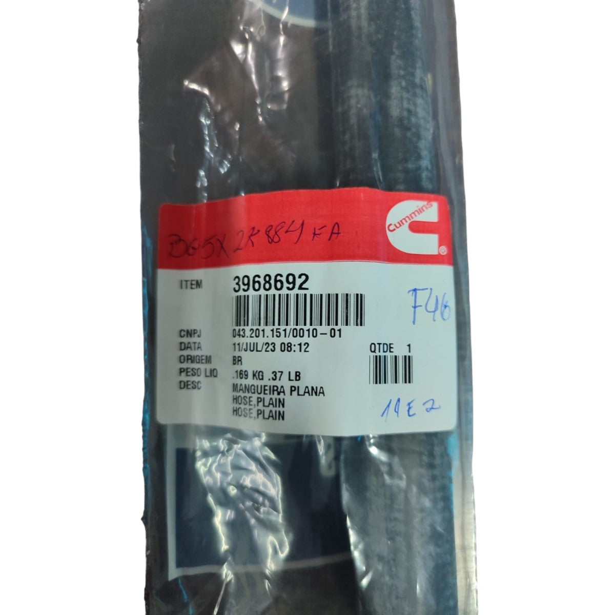 Mangueira de Entrada do Compressor de Ar Ford Cargo Original