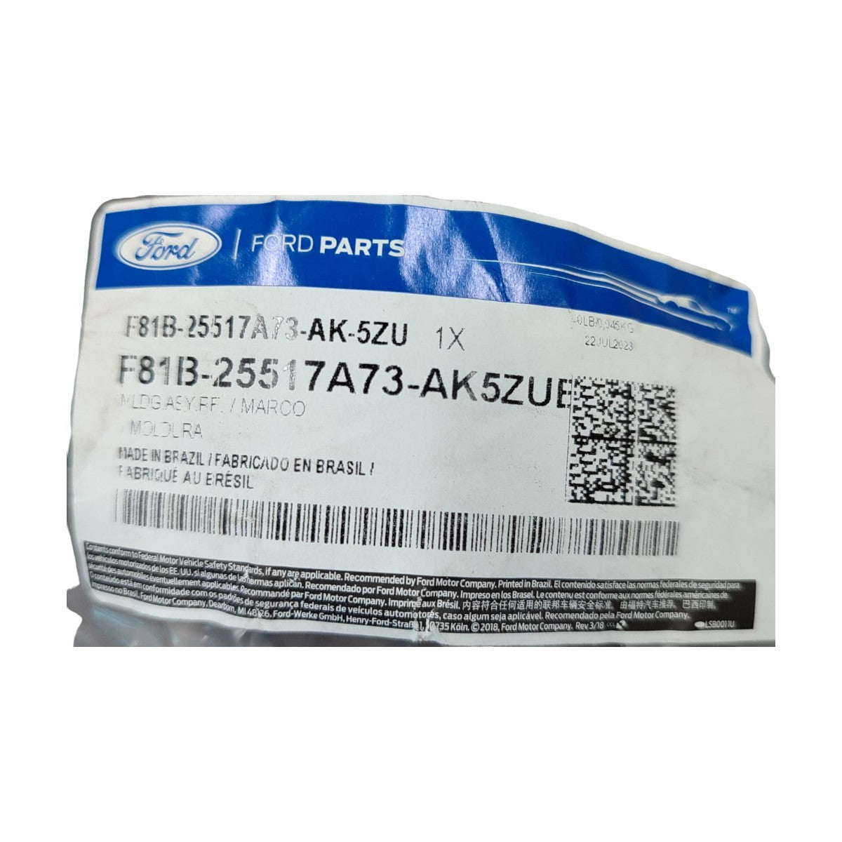 Moldura Friso Lateral Teto Lado Esquerdo Ford F250 F350 F4000 Original