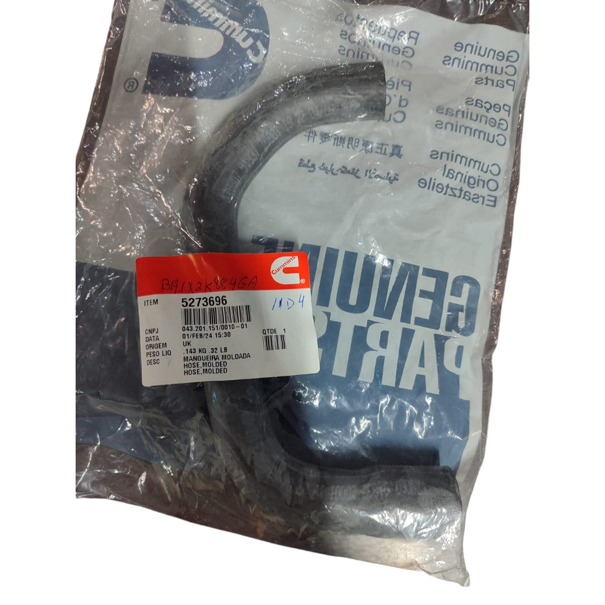 Mangueira Moldada Ford Cargo Motor Cummins Original