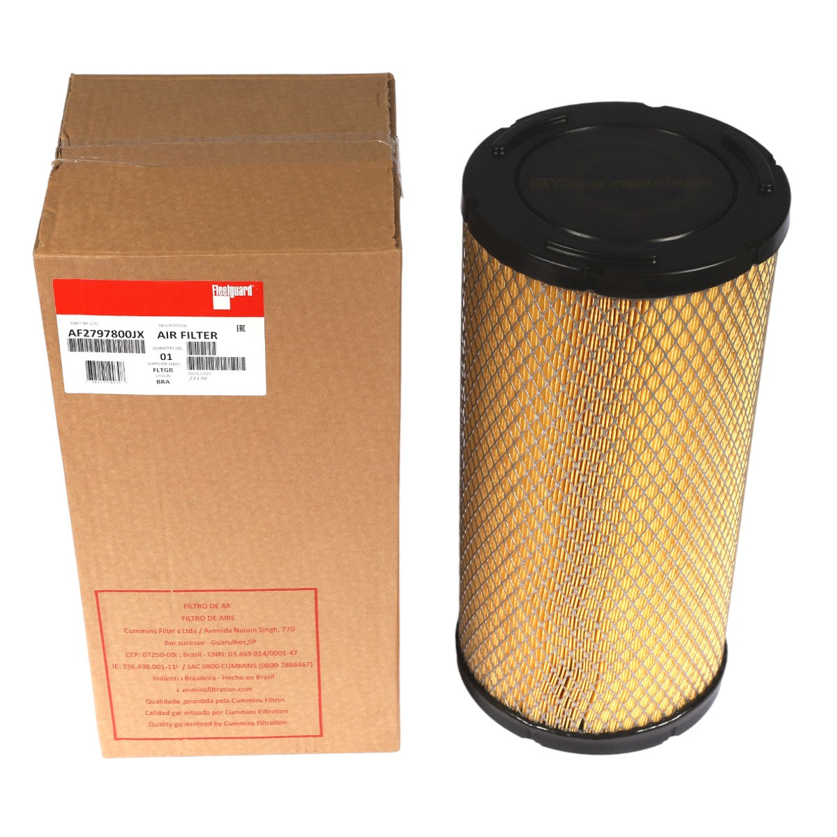 Filtro de Ar Fleetguard AF27978 Original para Caminhões Ford e VW