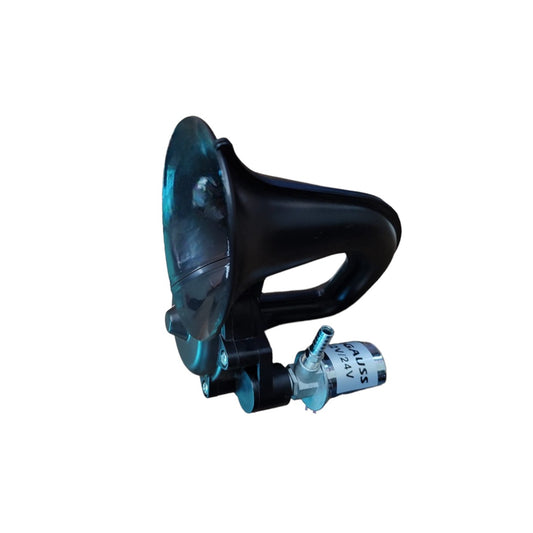 Buzina a Ar 1 Corneta Universal 4A 12/24V Preta Gauss