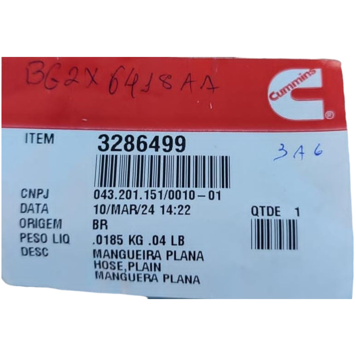 Mangueira Retorno Turbina Cummins Original