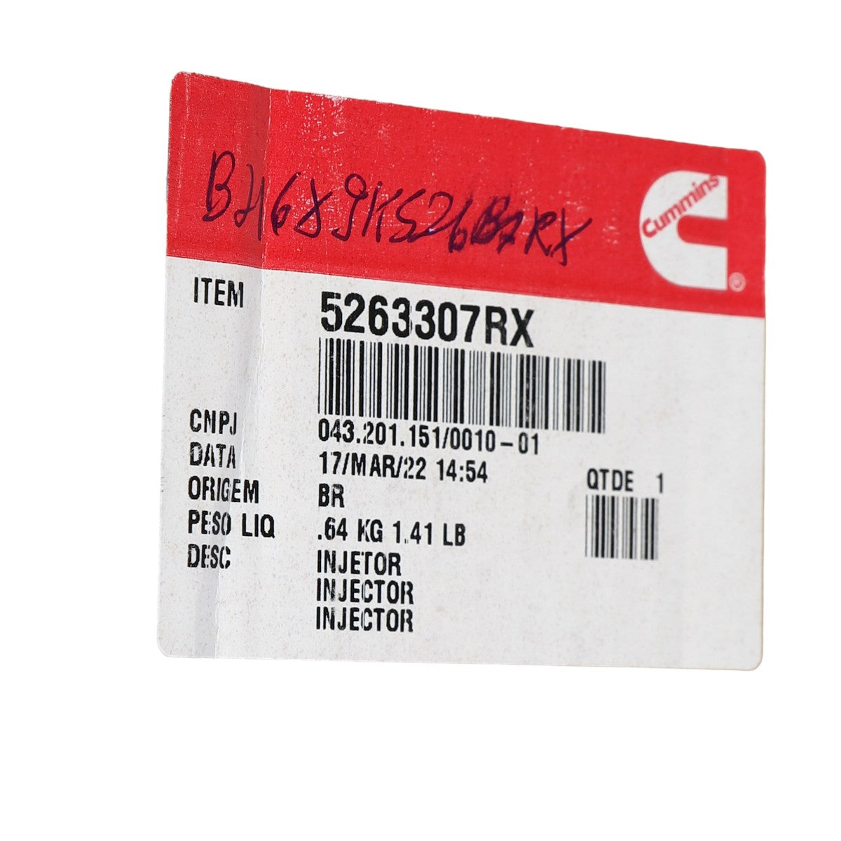 Bico Injetor de Combustível Cummins Motor ISB Reman