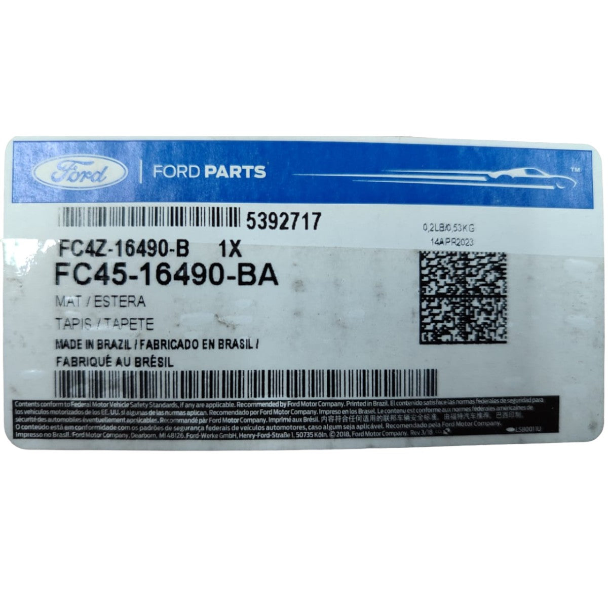 Soleira do Para-Choque Ford Cargo Original
