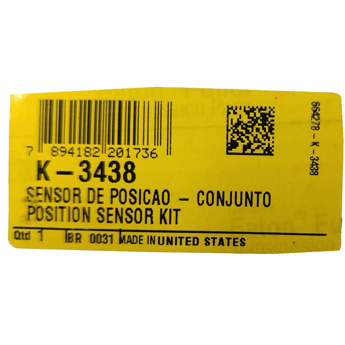 Kit Sensor de Posição Eaton Original (X-Y) para Ford Cargo