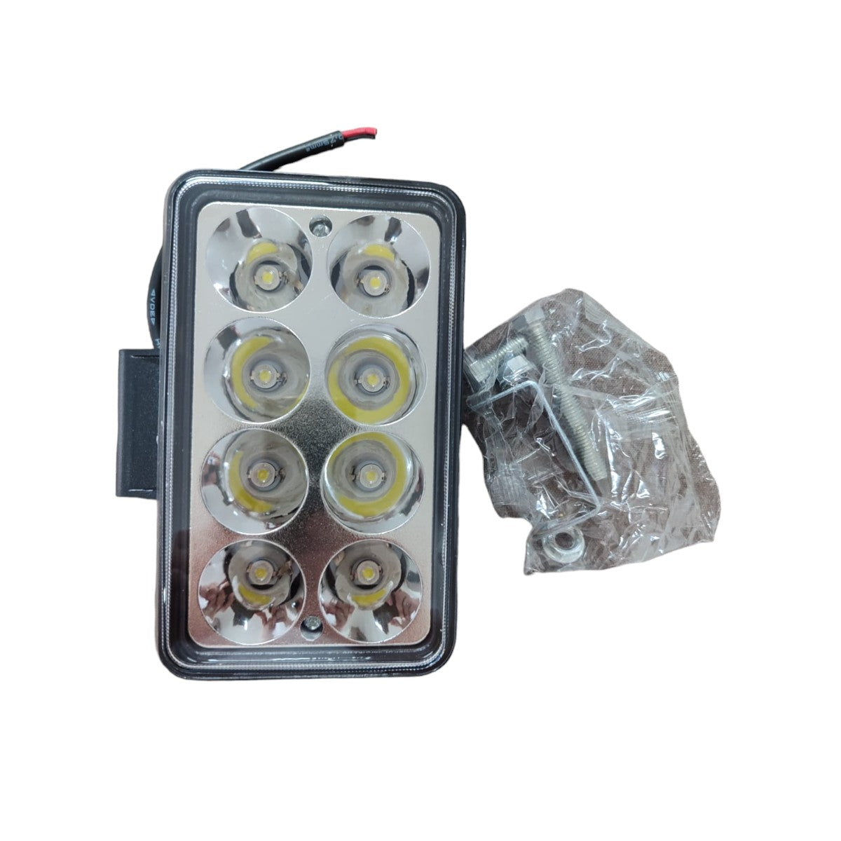 Farol Auxiliar Worklight 4x6 Polegadas Universal 8 LEDs 24W Bivolt