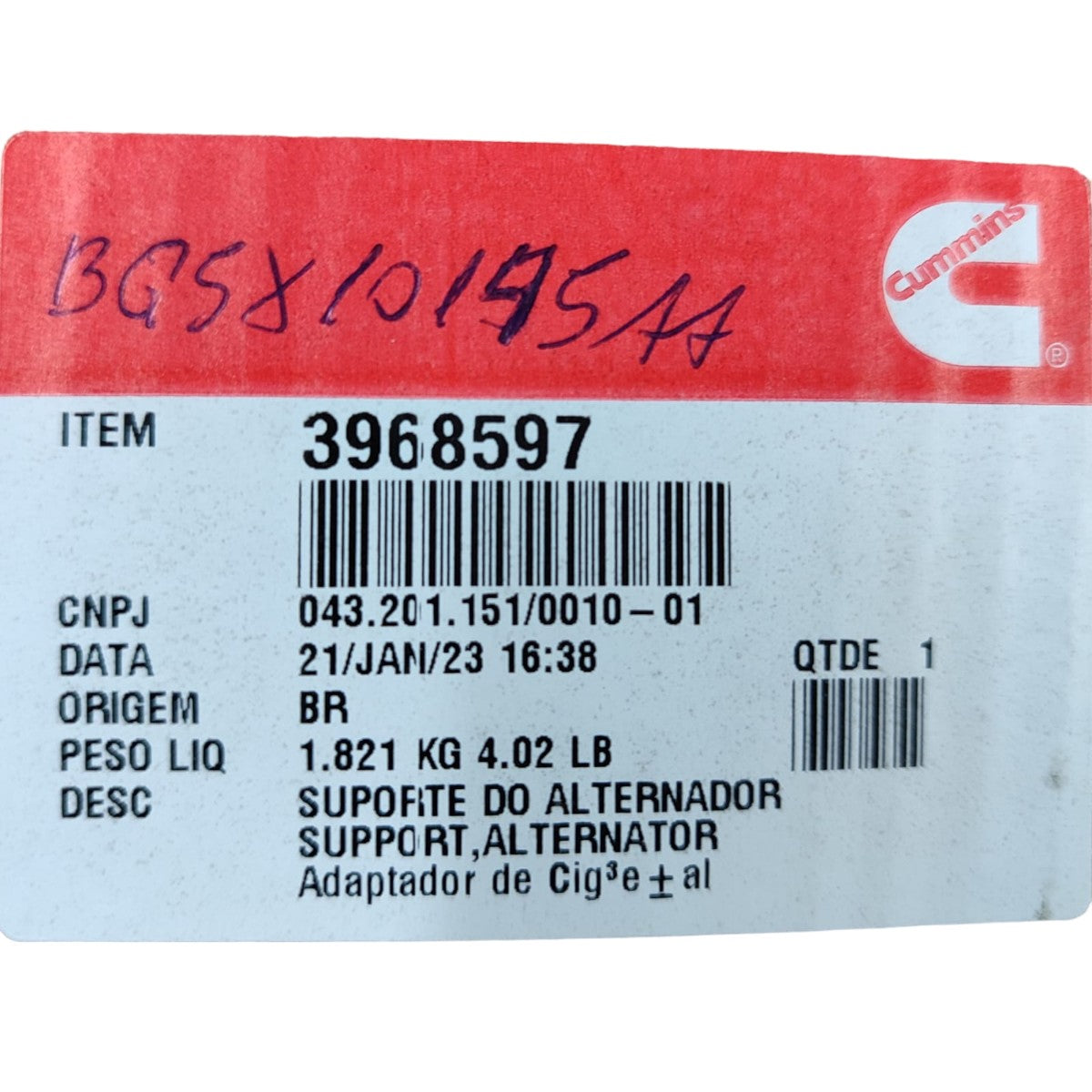 Suporte do Alternador Ford Cargo Motor Cummins Original