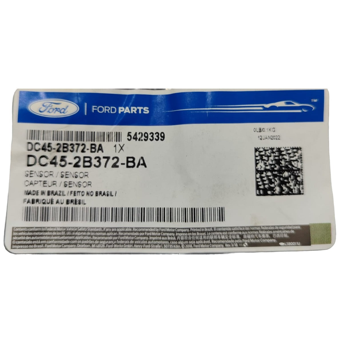 Sensor ABS Roda Dianteira Original Ford Cargo 816 1119 2429