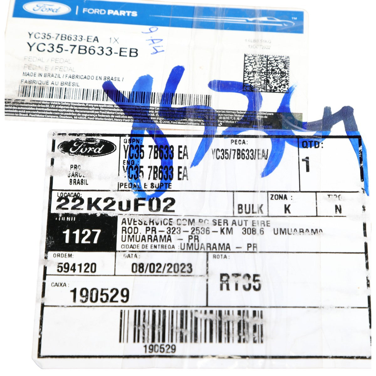 Pedal Acelerador e Suporte de Embreagem Ford F350 F4000 Original