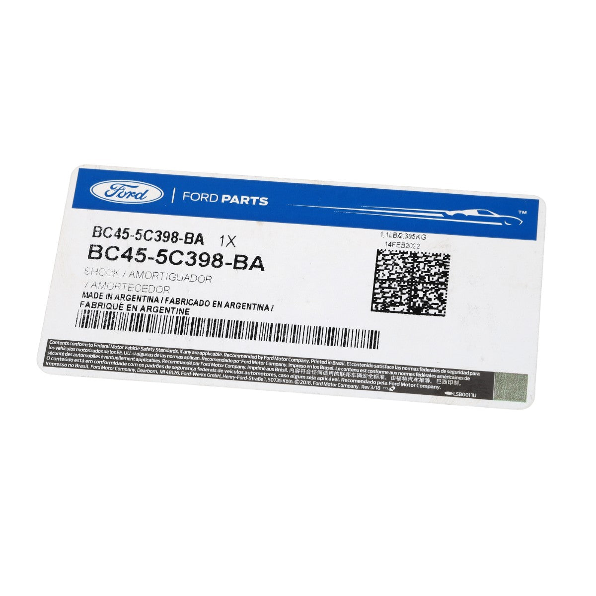 Amortecedor Traseiro Cabine Leito Original Ford Cargo