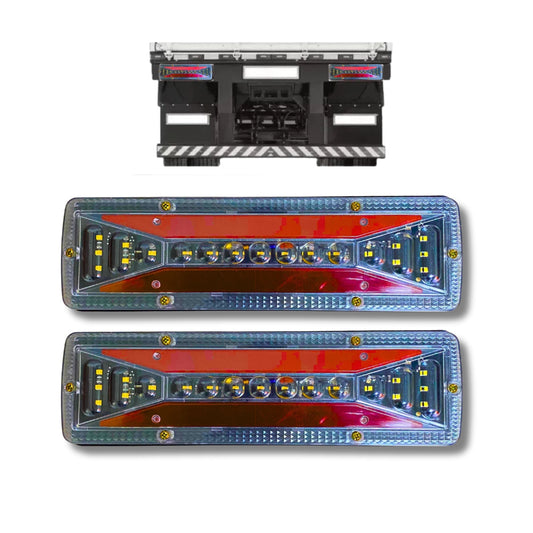 Lanterna Traseira Sequencial LED 12/24V: Segurança e Estilo para Sua Frota!