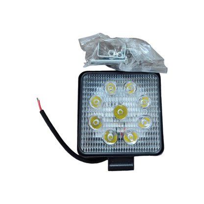 Farol Auxiliar Trabalho Retangular 8 Led 24W Trator Agro
