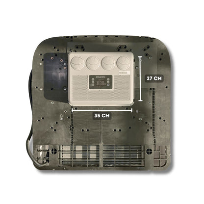 Ar Condicionado de Teto 100% Elétrico Inverter 8.500 BTUs 12V/24V – Conforto para Caminhões e Motorhomes