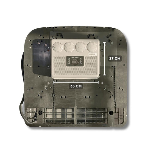 Ar Condicionado de Teto 100% Elétrico Inverter 8.500 BTUs 12V/24V – Conforto para Caminhões e Motorhomes