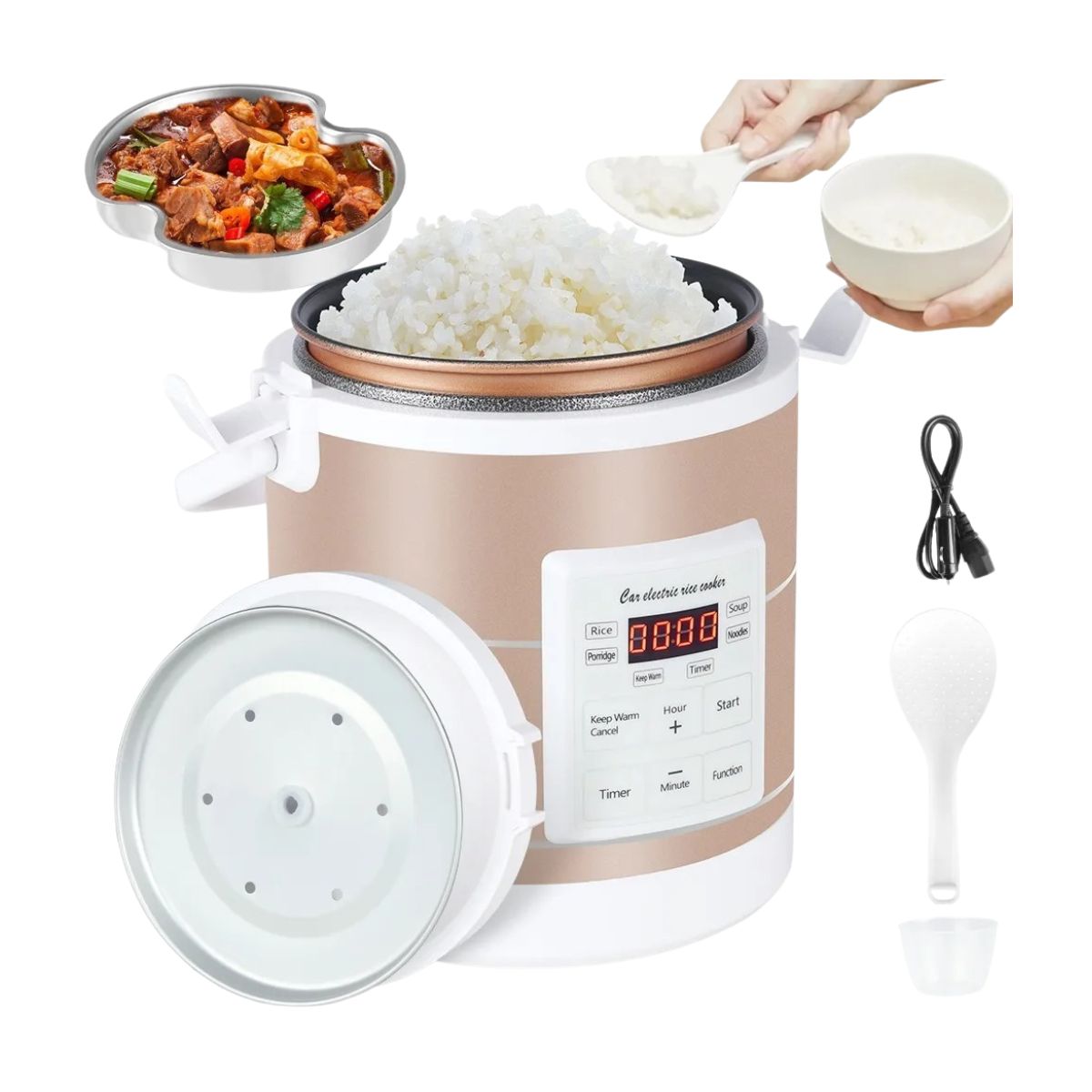 PANELA ELÉTRICA ARROZ 12V 24V PORTÁTIL CAMINHAO MOTORHOME