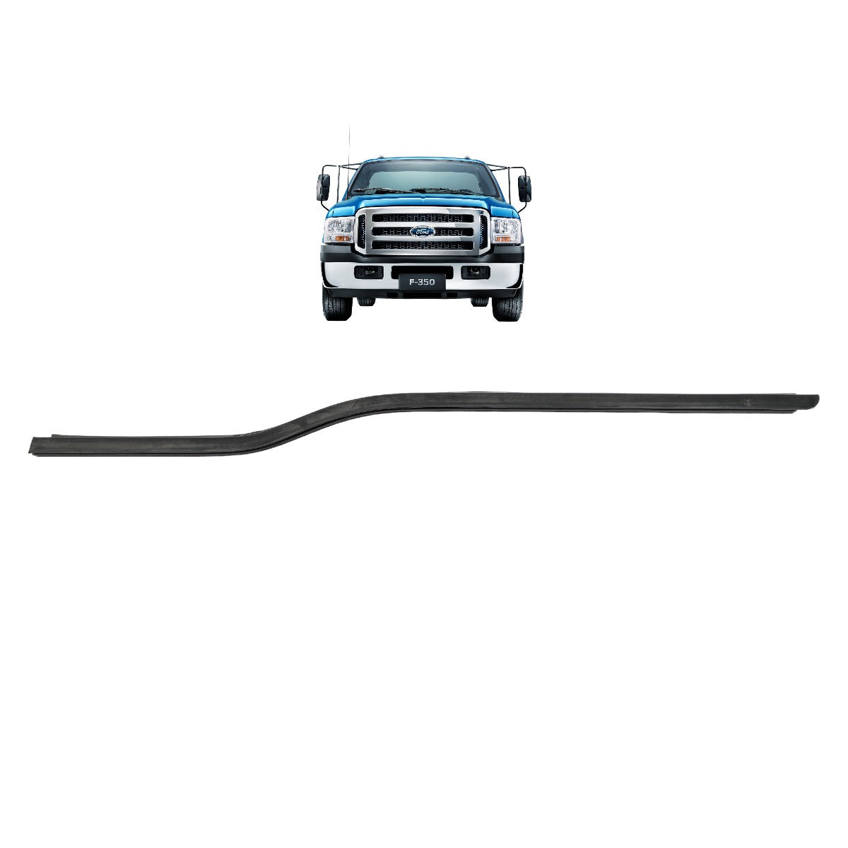 Borracha do Vidro da Porta Lado Direito Ford F-250 F-350 Original