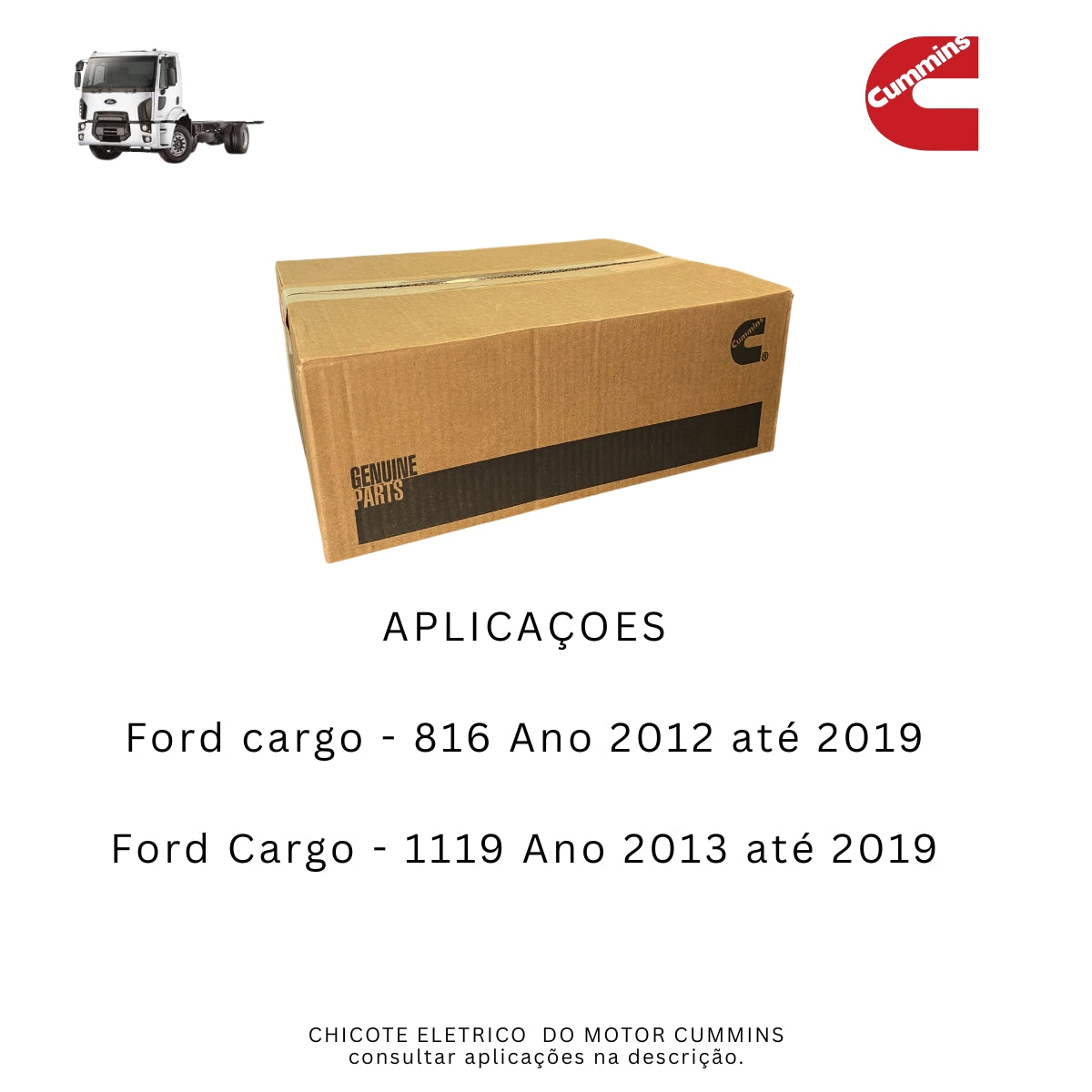 Chicote Eletrico Ecm Motor Cummins Isb 4.5 4 Cilindros