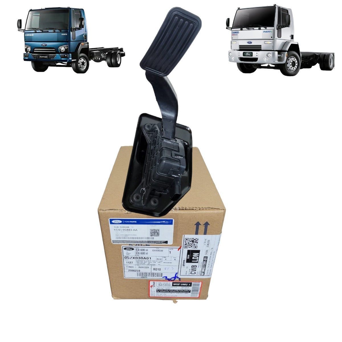 Pedal com Controle Eletrônico de Aceleração Ford Cargo Original