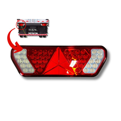 Lanterna Traseira Guerra LED Bivolt 12/24V – Lado Esquerdo