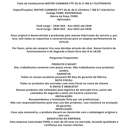 Tubo Combustivel Cabeçote 2042 2842