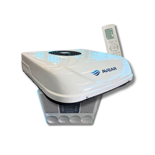 Ar Condicionado de Teto 100% Elétrico Inverter 8.500 BTUs 12V/24V – Conforto para Caminhões e Motorhomes